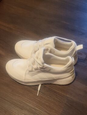 SOREL HAND CRAFTED All-White Casual Lace-Up Sneakers